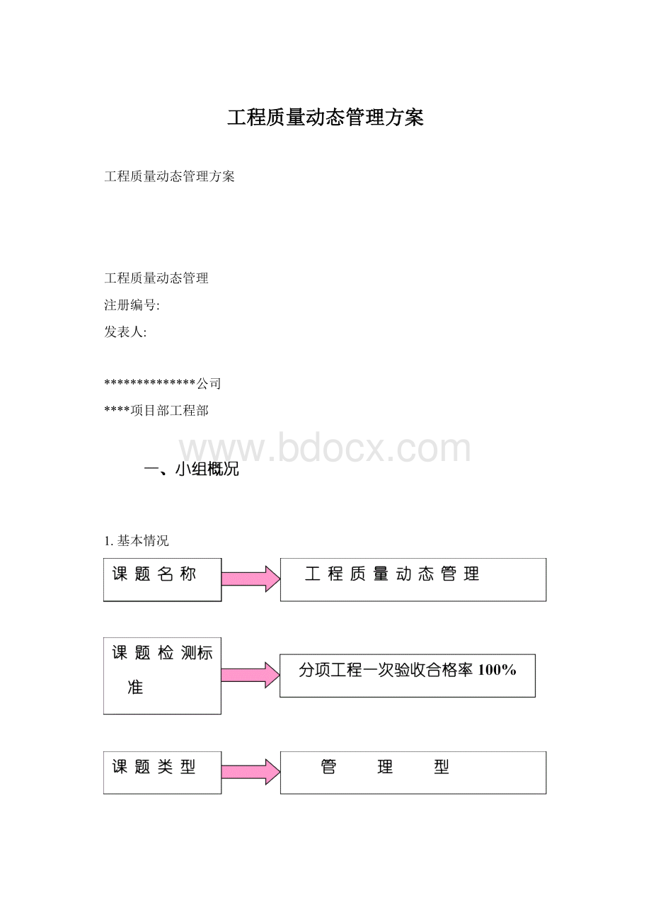 工程质量动态管理方案Word文件下载.docx