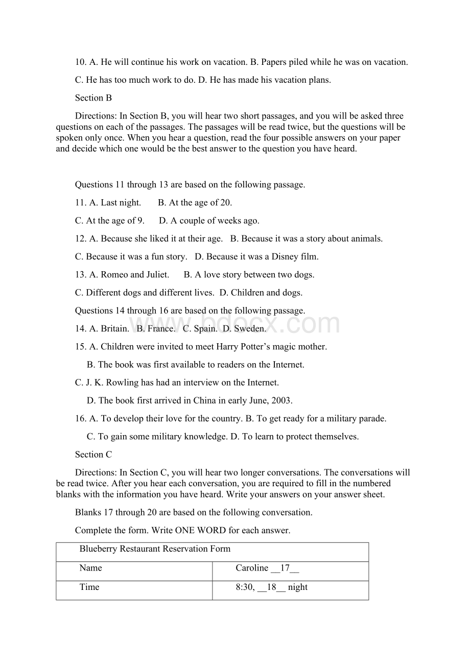 上海市虹口区届高三上学期期末教学质量诊断一模英语试题Word文档格式.docx_第2页