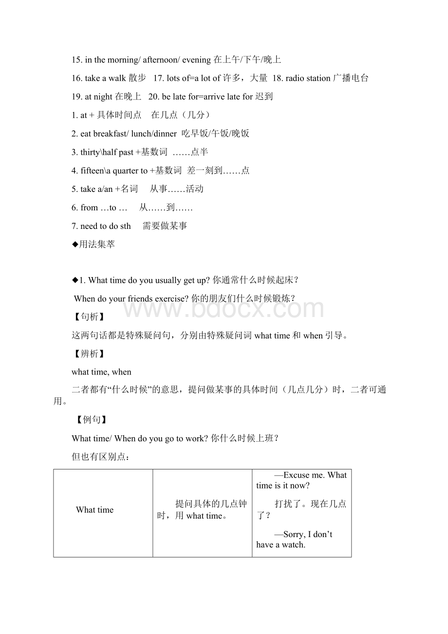 人教版七年级下册英语必考单词词组语法总结.docx_第3页