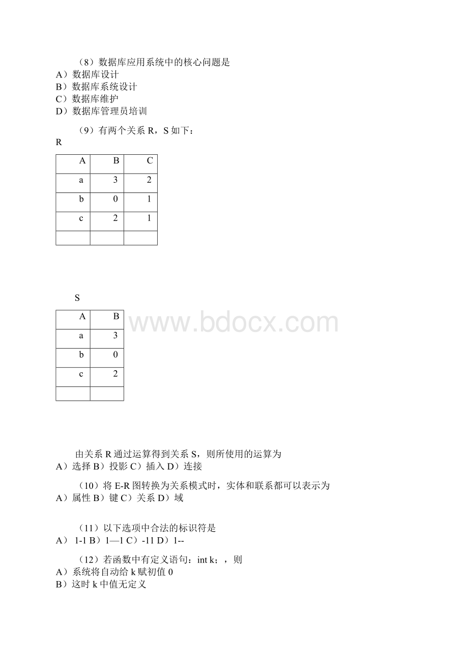二级C语言笔试答案.docx_第2页