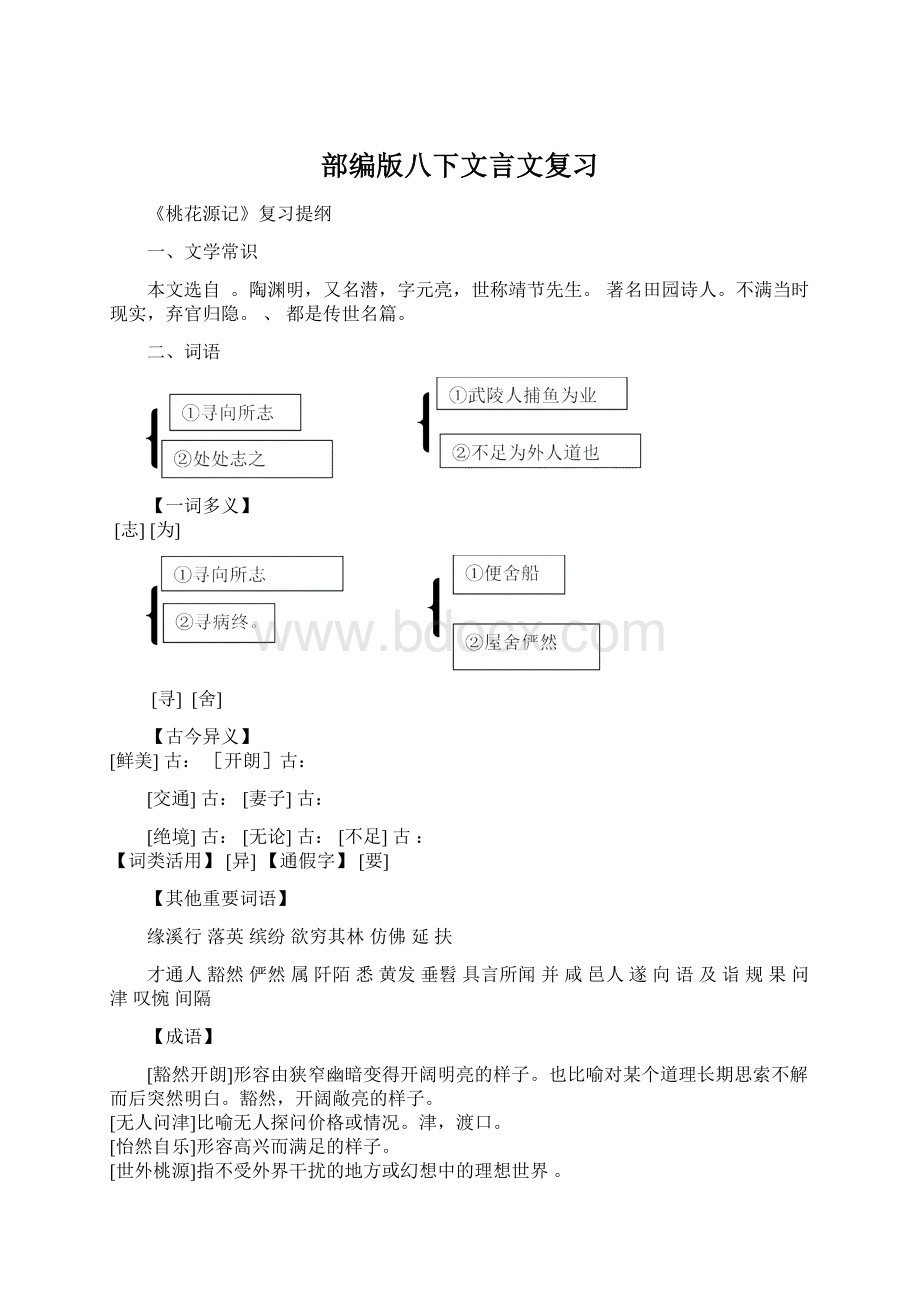 部编版八下文言文复习.docx_第1页