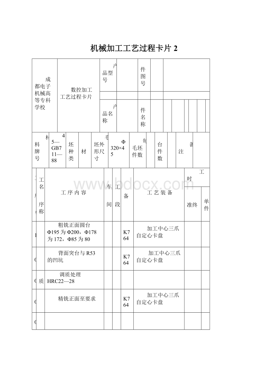 机械加工工艺过程卡片 2Word文档格式.docx_第1页