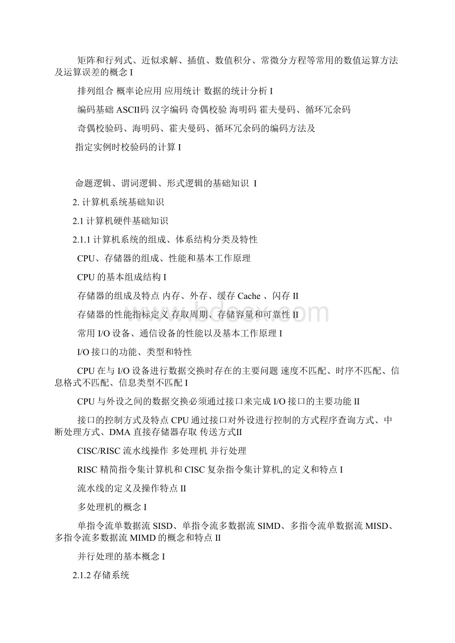 软件设计师考试大纲最新的文档格式.docx_第2页