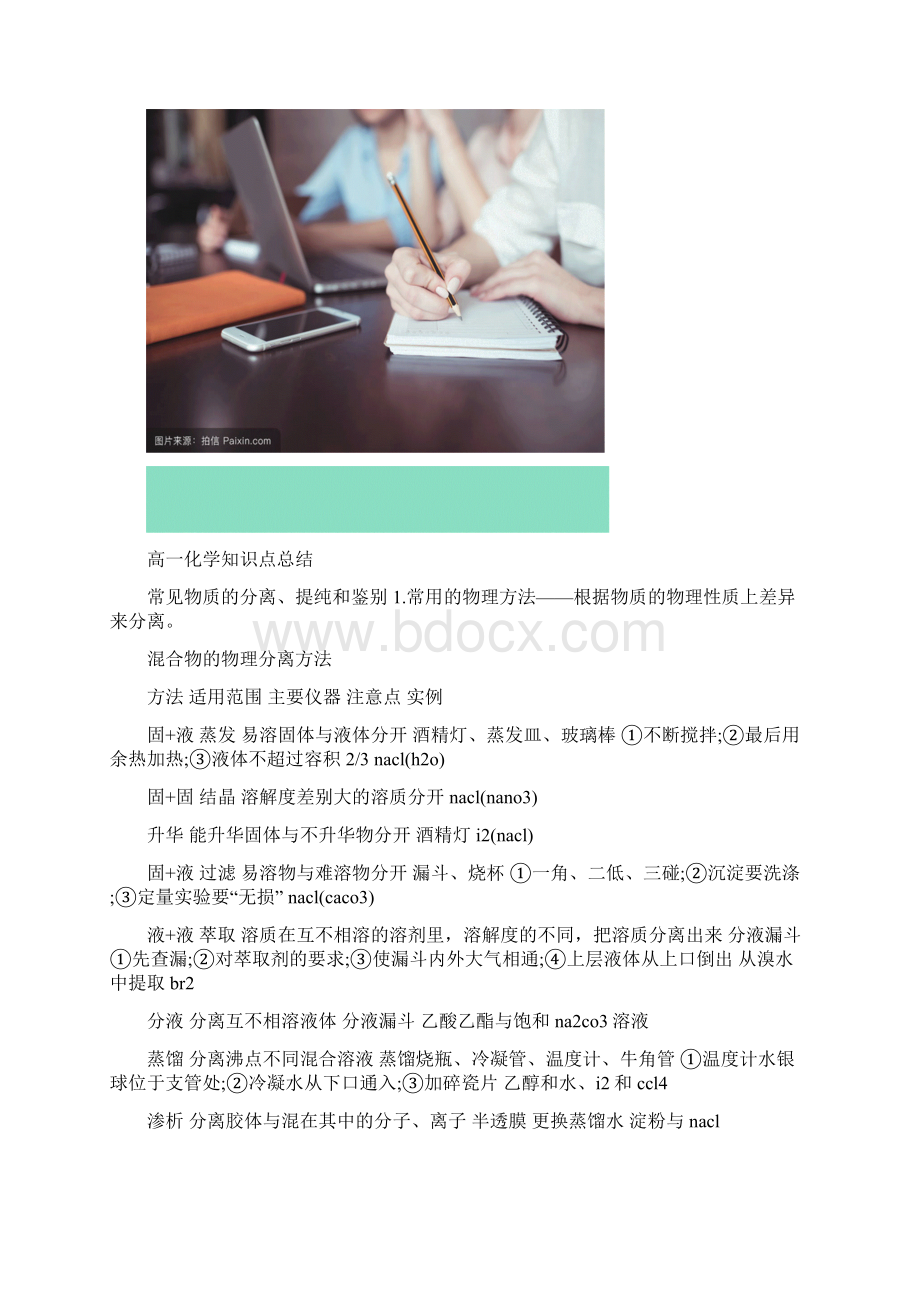 高一化学知识点总结Word下载.docx_第2页