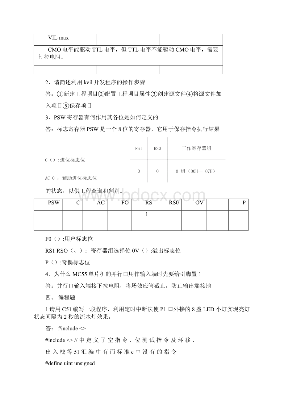 单片机原理与应用试题及答案.docx_第2页