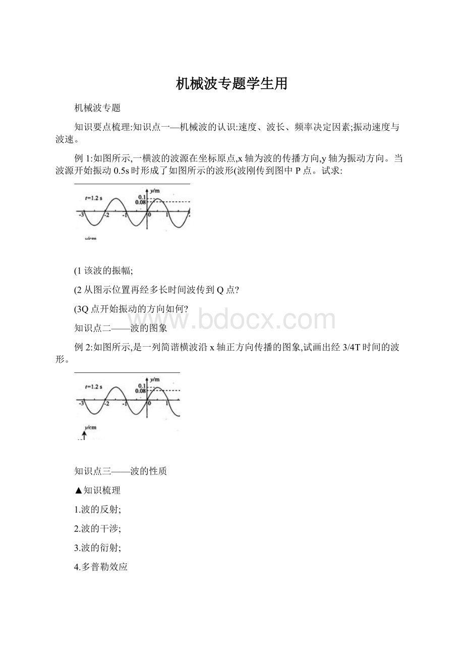 机械波专题学生用.docx_第1页