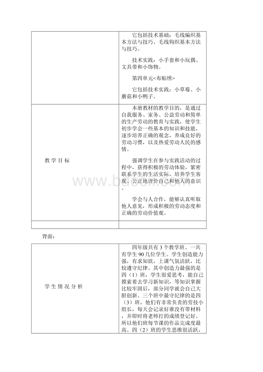 劳技四年级教案上册Word格式.docx_第2页