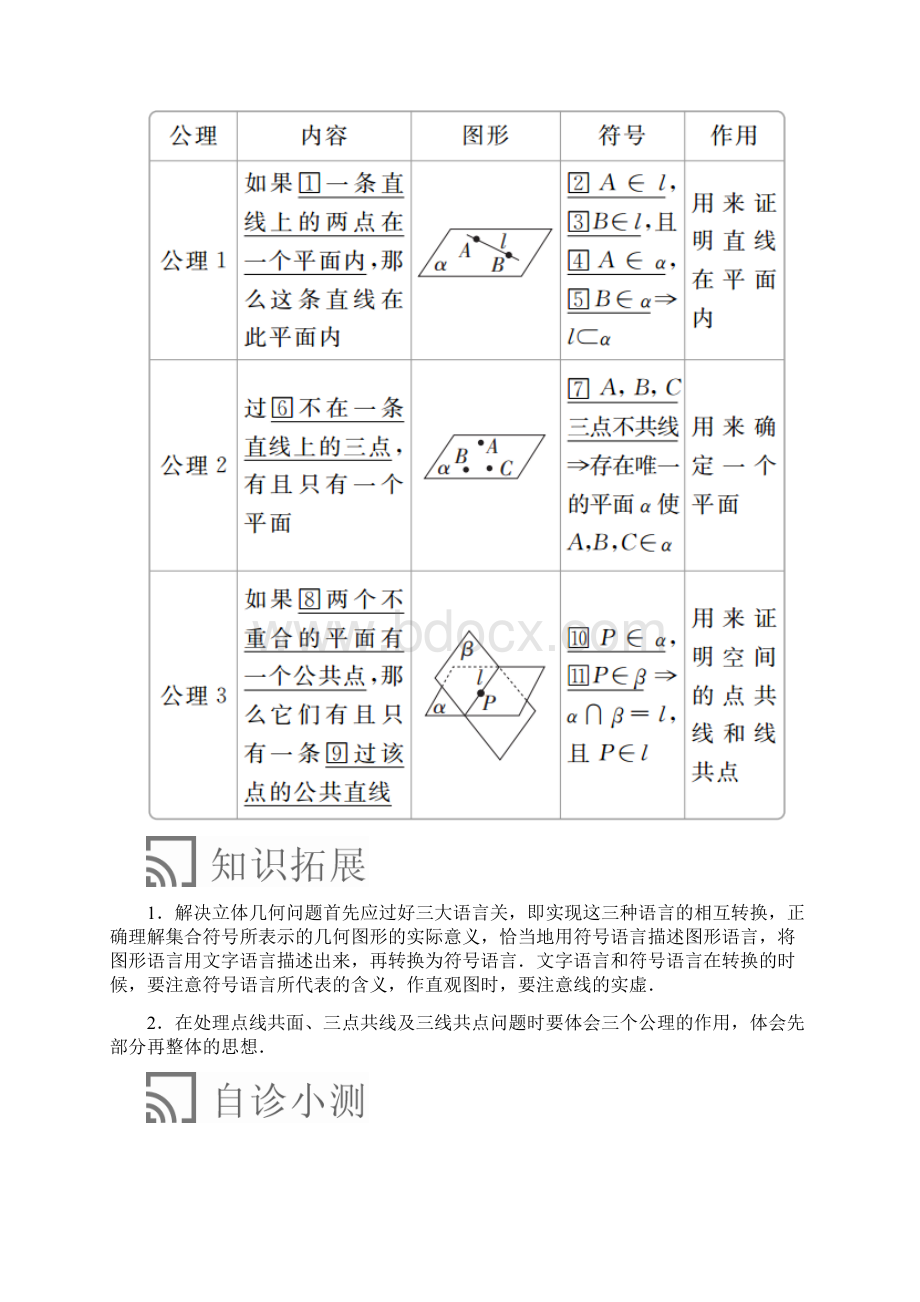 高中数学《平面》导学案Word文件下载.docx_第3页