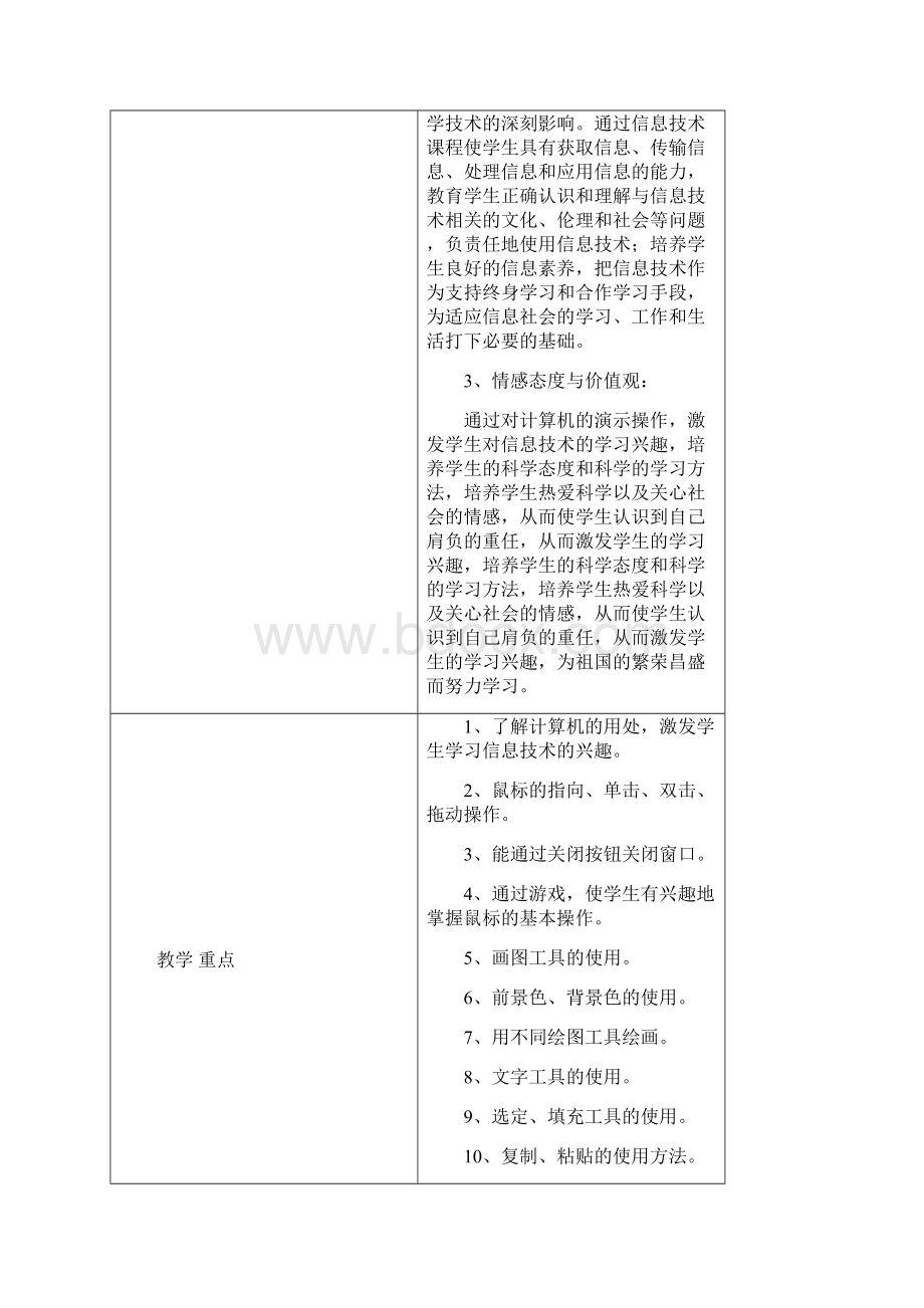 信息技术第一册教案修改版.docx_第3页