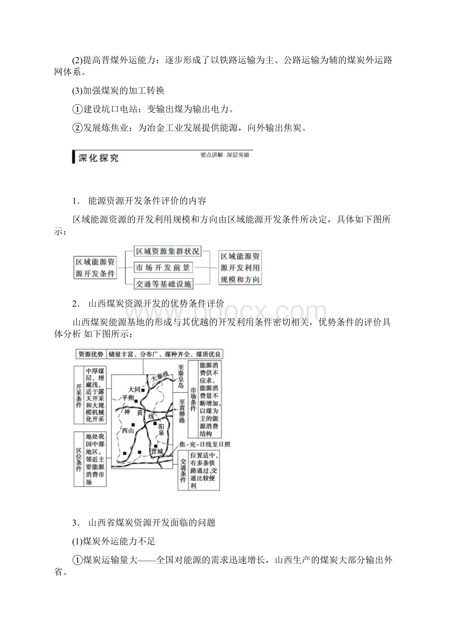 必修3 第二章 第3讲能源资源的开发以我国山西省为例Word文档格式.docx_第2页