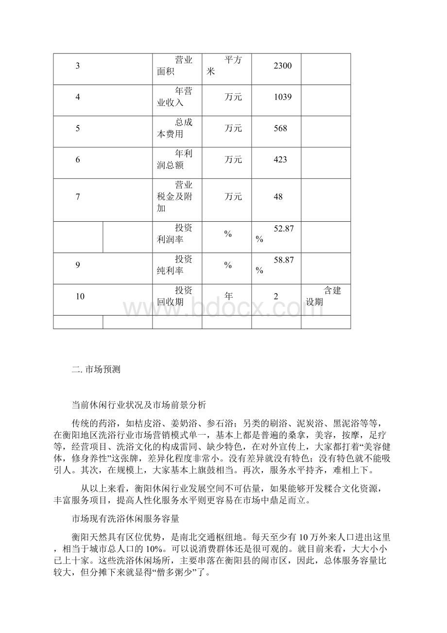 精品樱花阳光商务休闲会所建设项目可研报告Word格式.docx_第3页