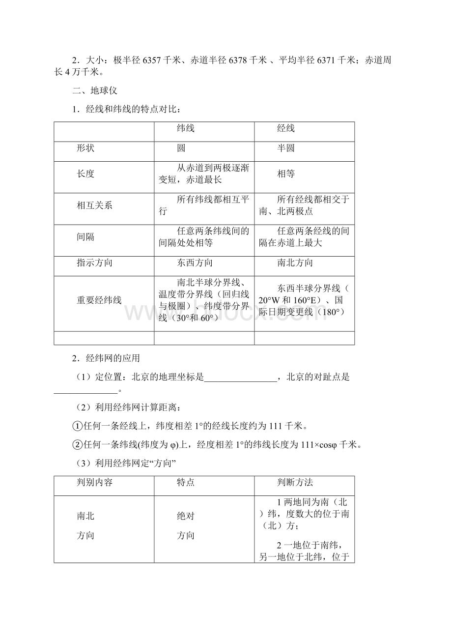 高中地理知识手册自然地理第一单元地球.docx_第3页