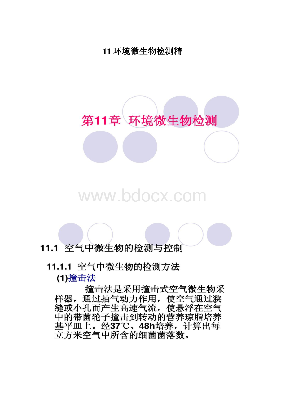 11环境微生物检测精.docx