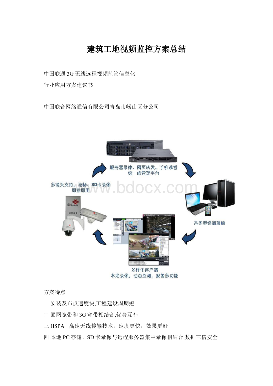 建筑工地视频监控方案总结.docx_第1页