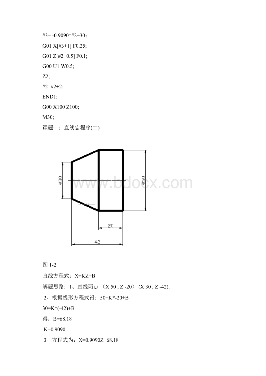 数控车工高级部分宏程序G65应用Word格式文档下载.docx_第3页