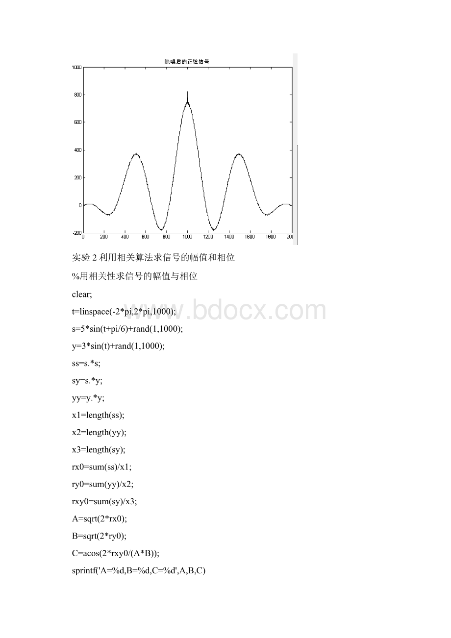 数字信号处理上机实验MATLAB程序及结果Word文件下载.docx_第3页