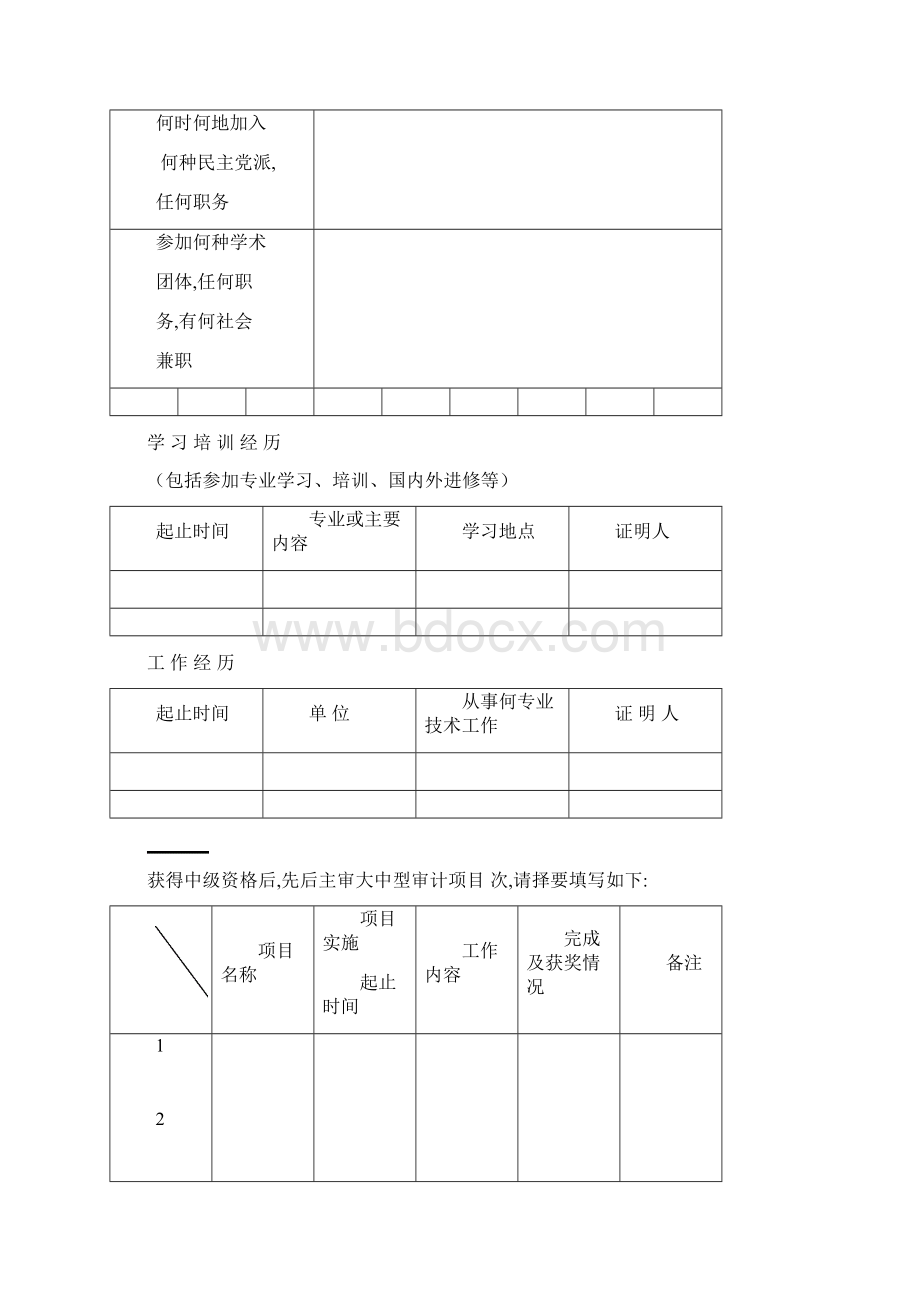 bodlyhy高级审计师任职资格评审表Word文件下载.docx_第3页