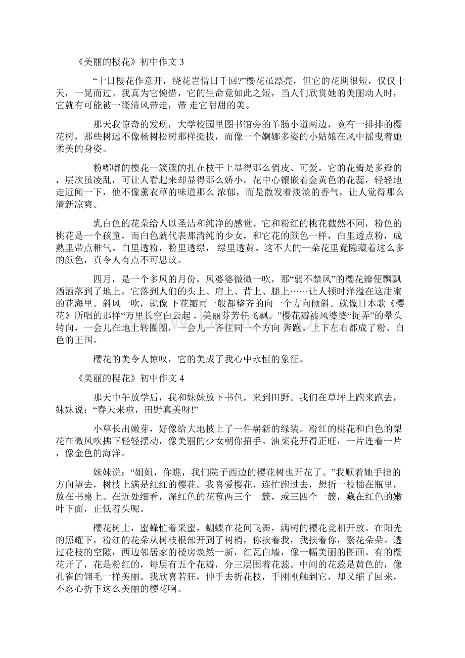 《美丽的樱花》初中作文.docx_第2页