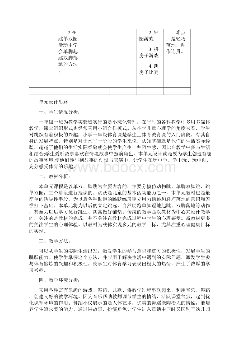 单双脚跳单元教学计划及教案设计.docx_第3页