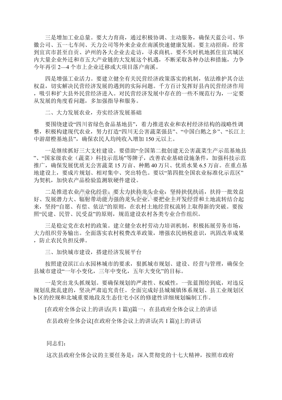 在政府全体会议上的讲话.docx_第2页