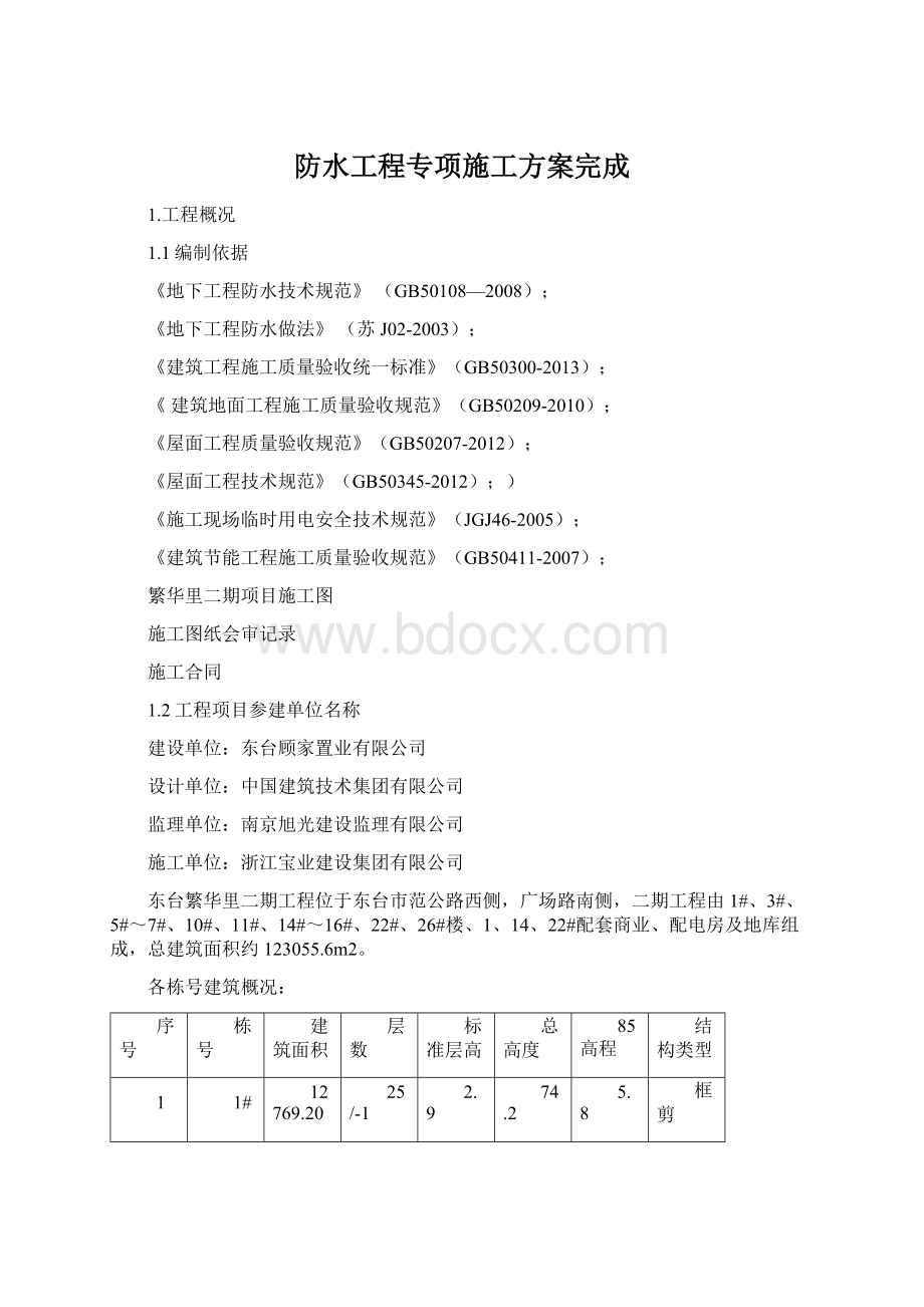 防水工程专项施工方案完成.docx