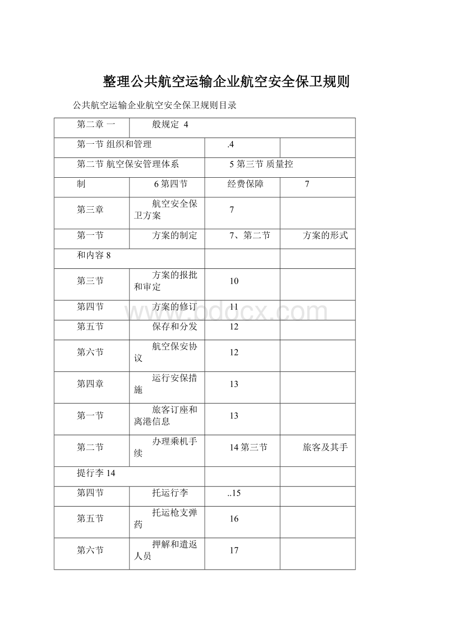 整理公共航空运输企业航空安全保卫规则.docx_第1页