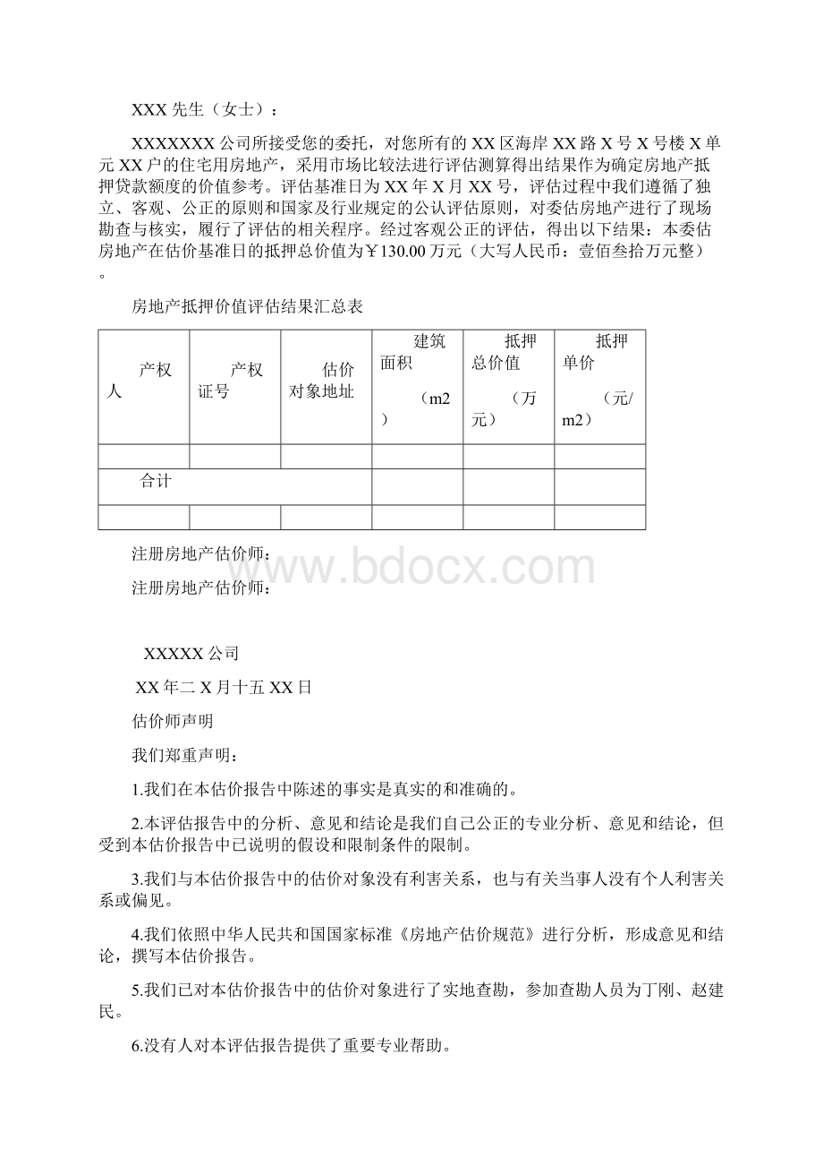 抵押报告模板DOC.docx_第2页