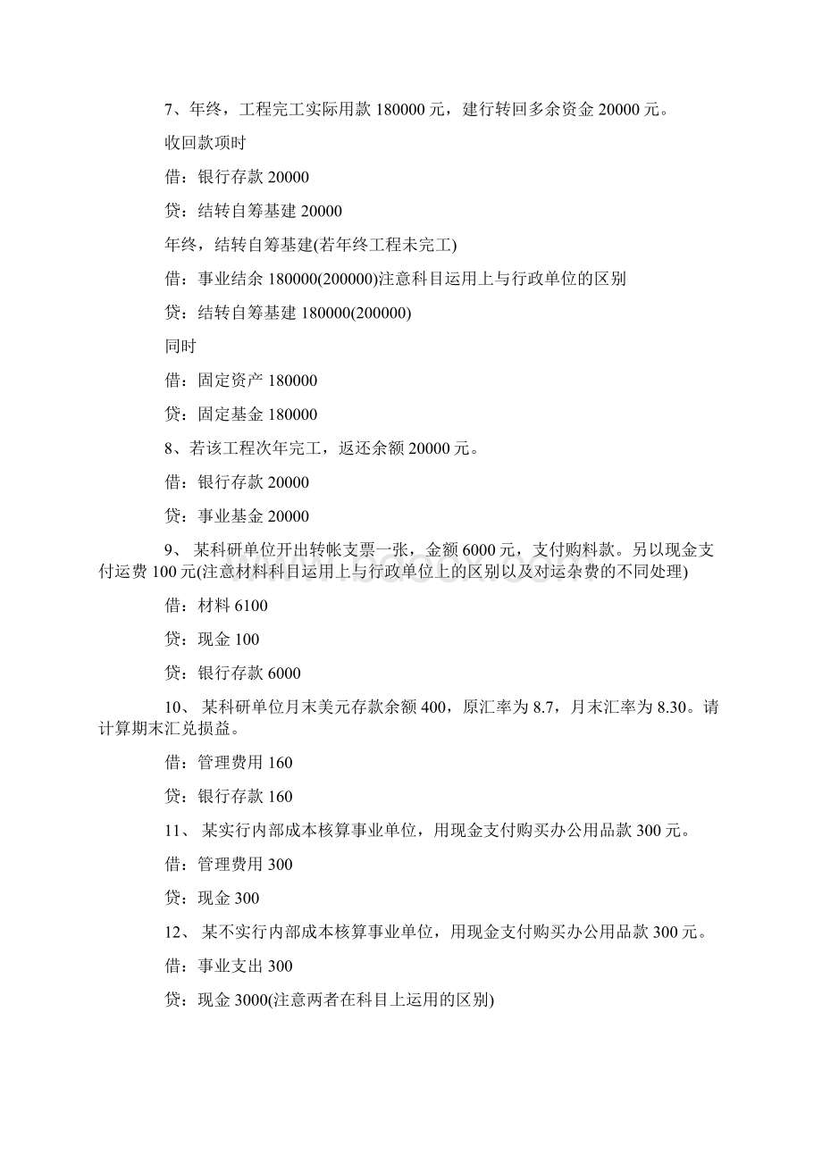 Kicnhr《政府与事业单位会计》会计分录.docx_第2页