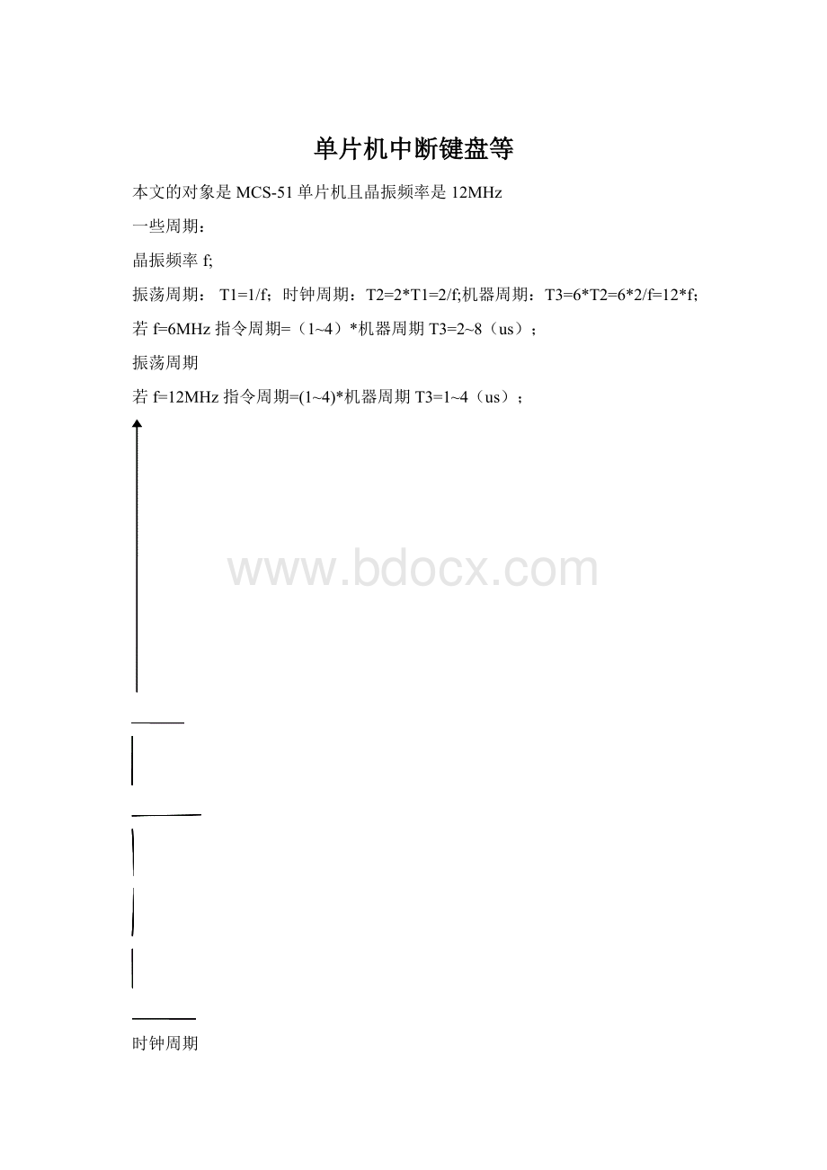 单片机中断键盘等Word格式文档下载.docx_第1页