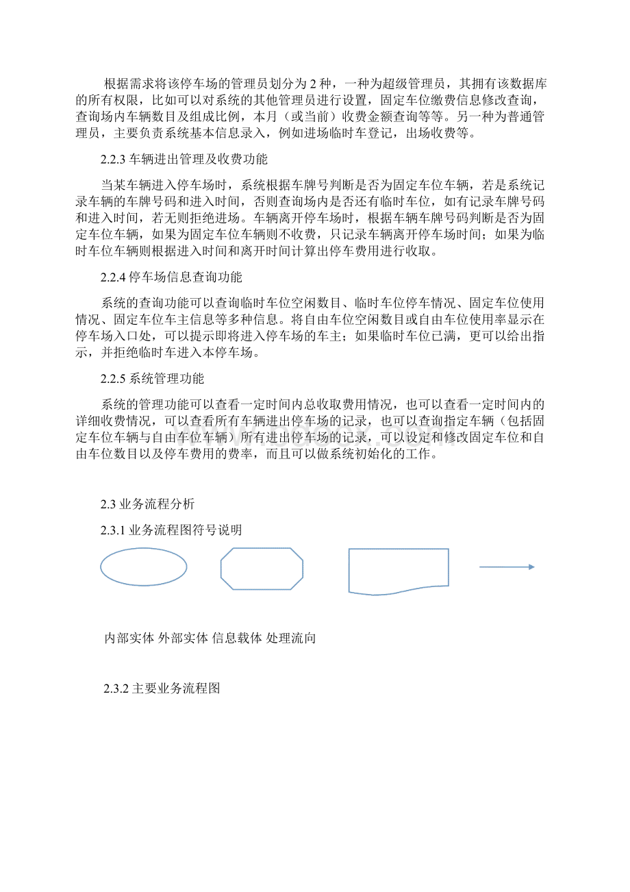 数据库课设停车场管理系统方案.docx_第2页