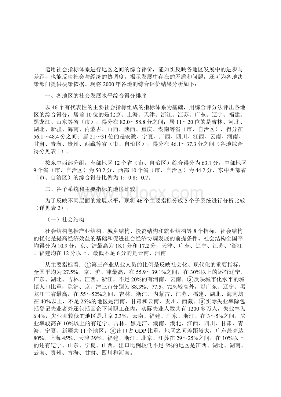 各省市区社会发展水平的综合评价.docx_第2页