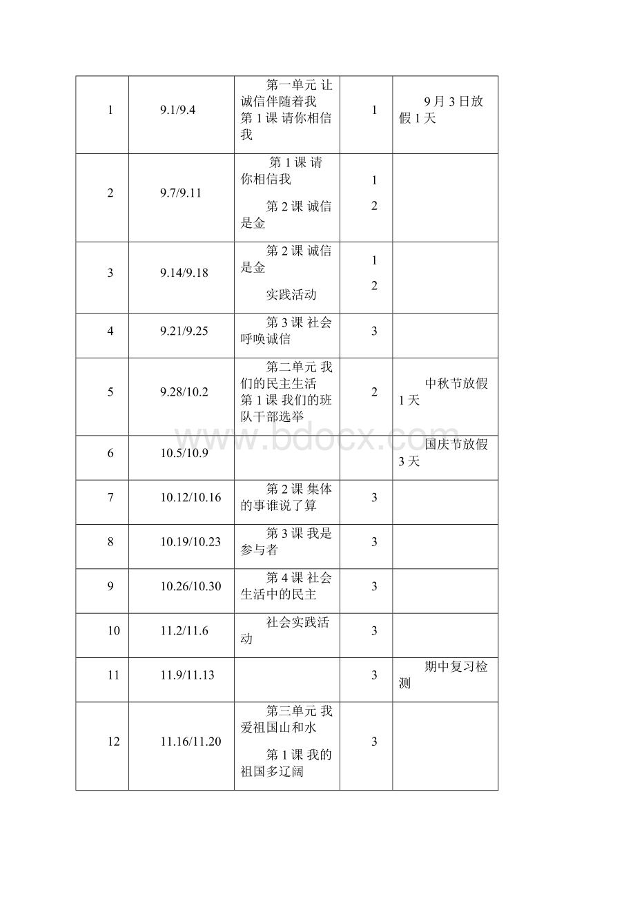 人教版品德与社会五年级上册全册教案.docx_第3页