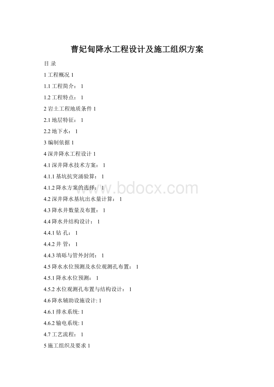 曹妃甸降水工程设计及施工组织方案.docx
