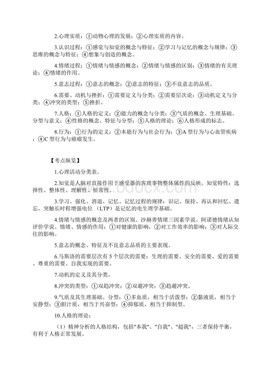 临床执业医师历年试题考点纵览医学心理学文档格式.docx_第3页