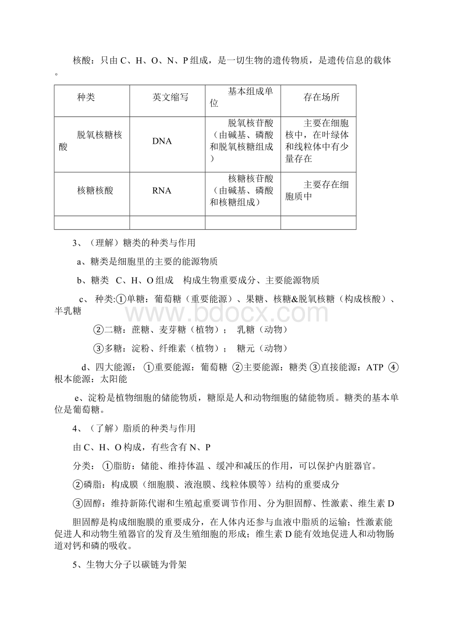 高二生物学业水平测试复习提纲Word下载.docx_第2页