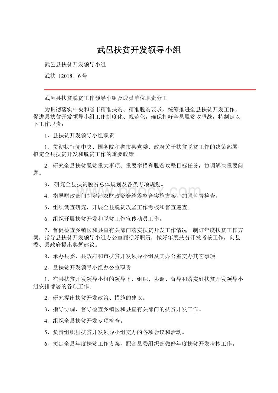 武邑扶贫开发领导小组Word文档下载推荐.docx