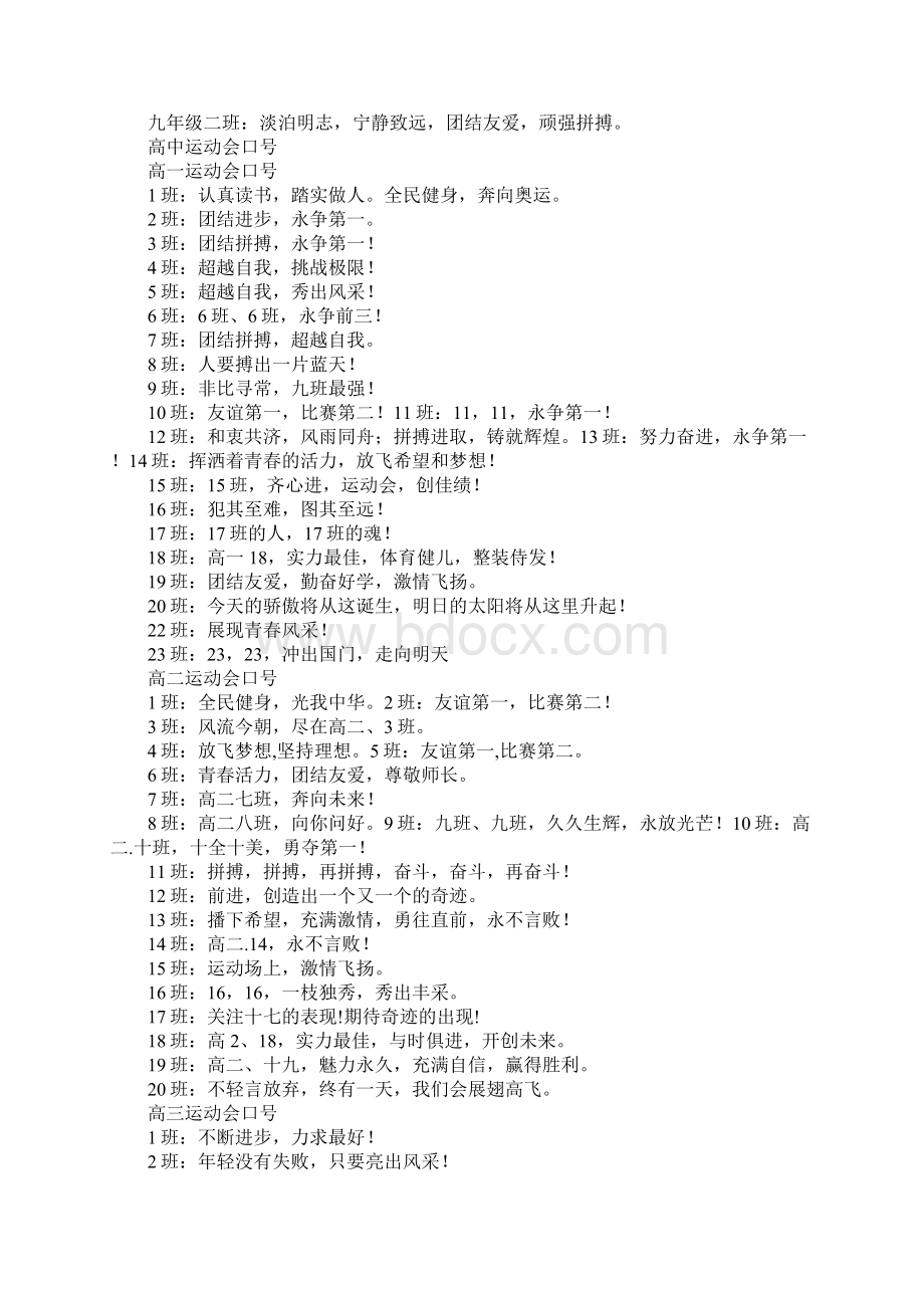 运动会口号四字Word格式文档下载.docx_第2页