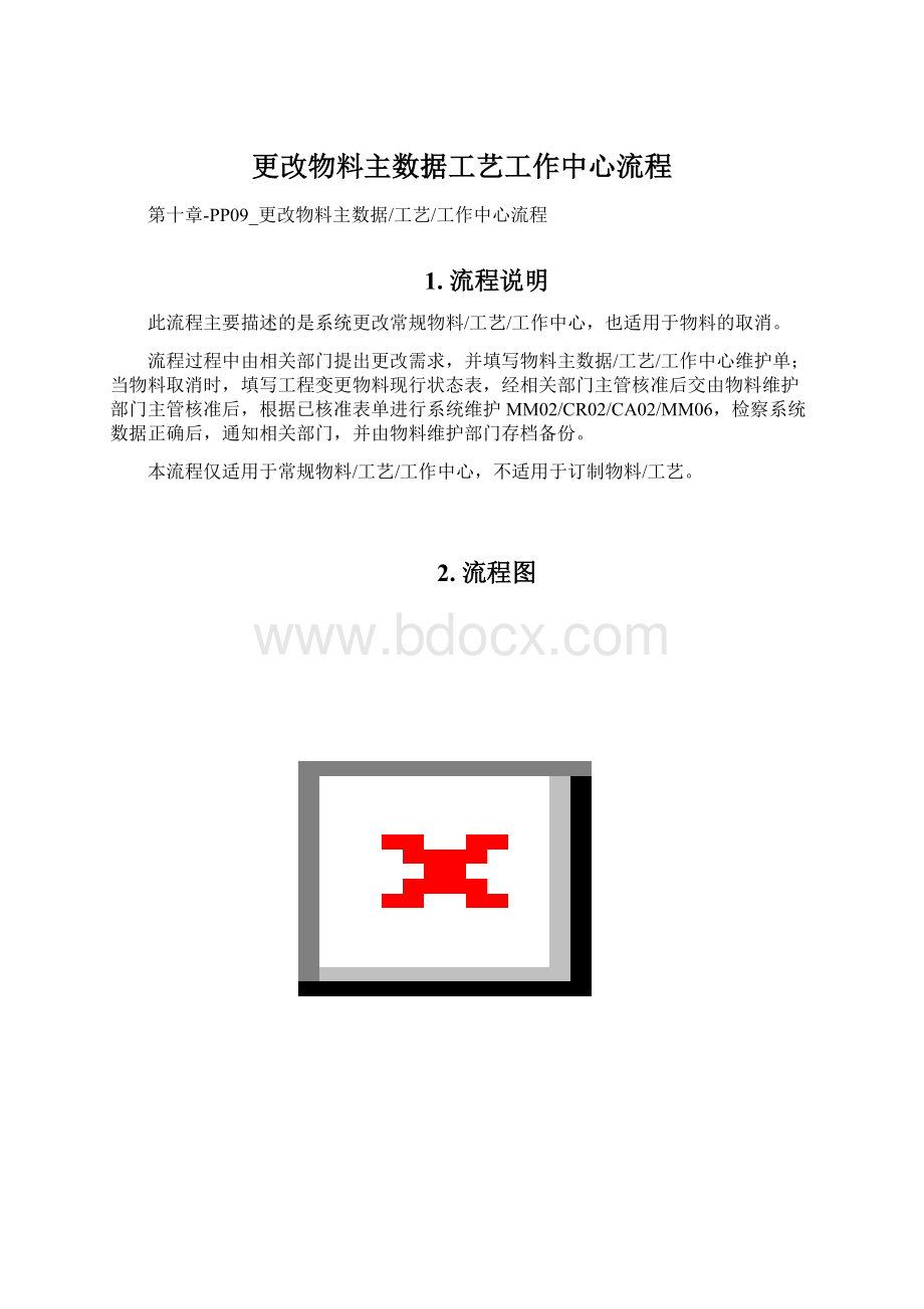 更改物料主数据工艺工作中心流程.docx