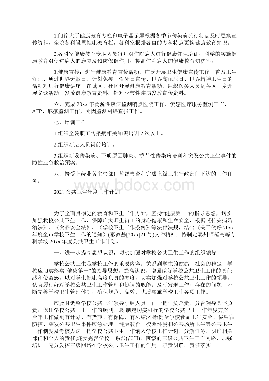 公共卫生年度工作计划.docx_第2页