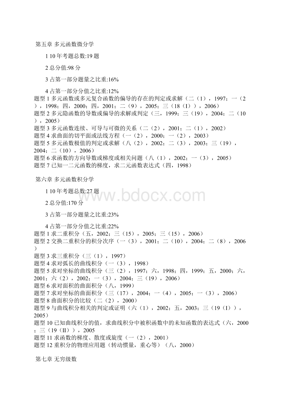 整理考研数学十年考点分值分布 2.docx_第3页