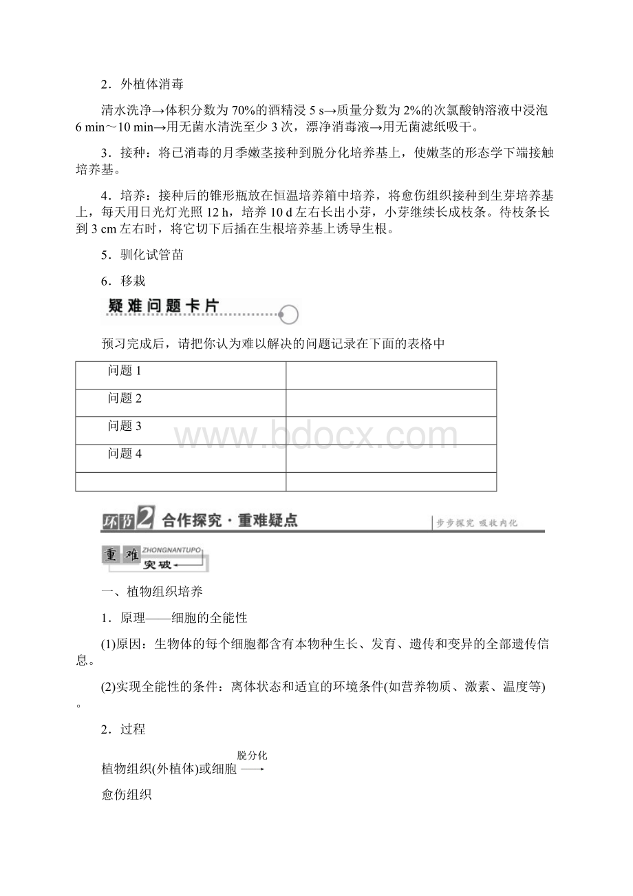 学年高中生物第5章植物的组织培养技术第1节植物快速繁殖技术教案.docx_第2页