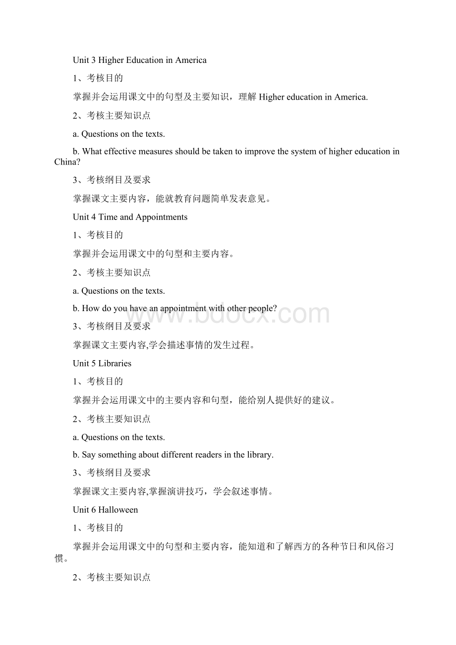 英语口语课程考核大纲Word文件下载.docx_第3页