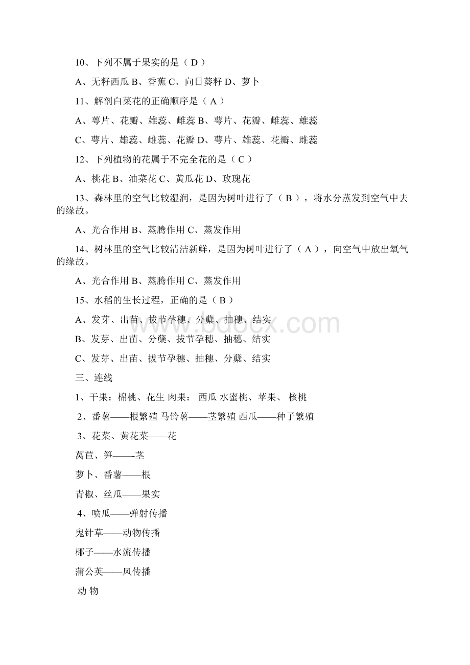 小学科学复习290题Word文档下载推荐.docx_第3页