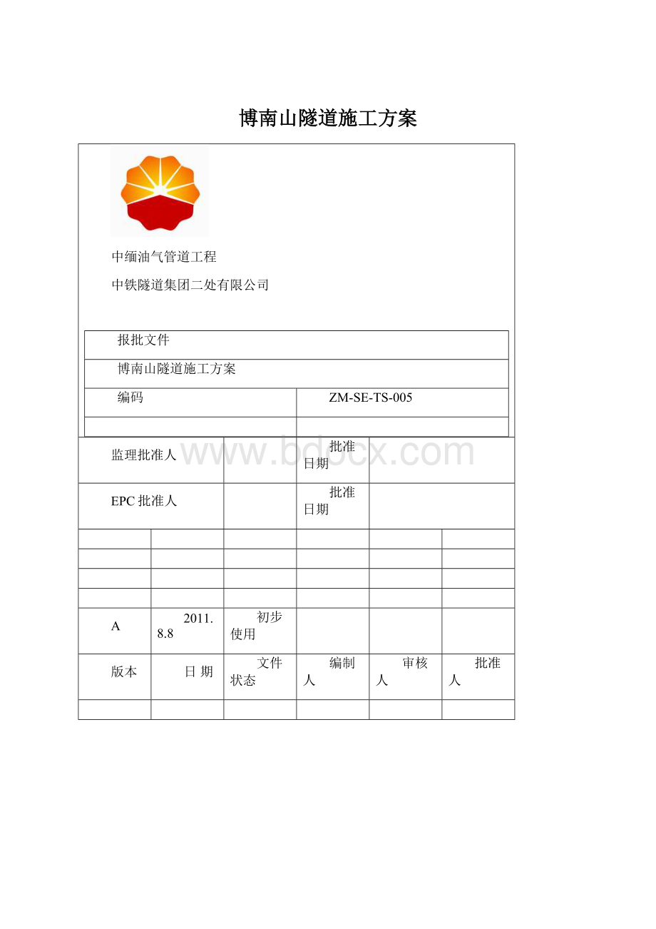 博南山隧道施工方案Word格式文档下载.docx