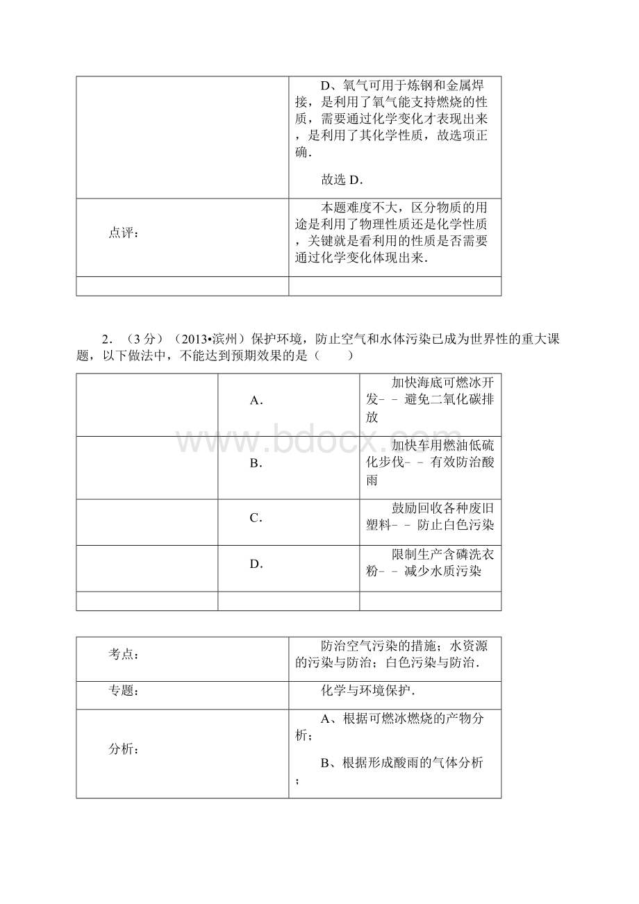 山东省滨州市中考化学真题试题解析版.docx_第2页