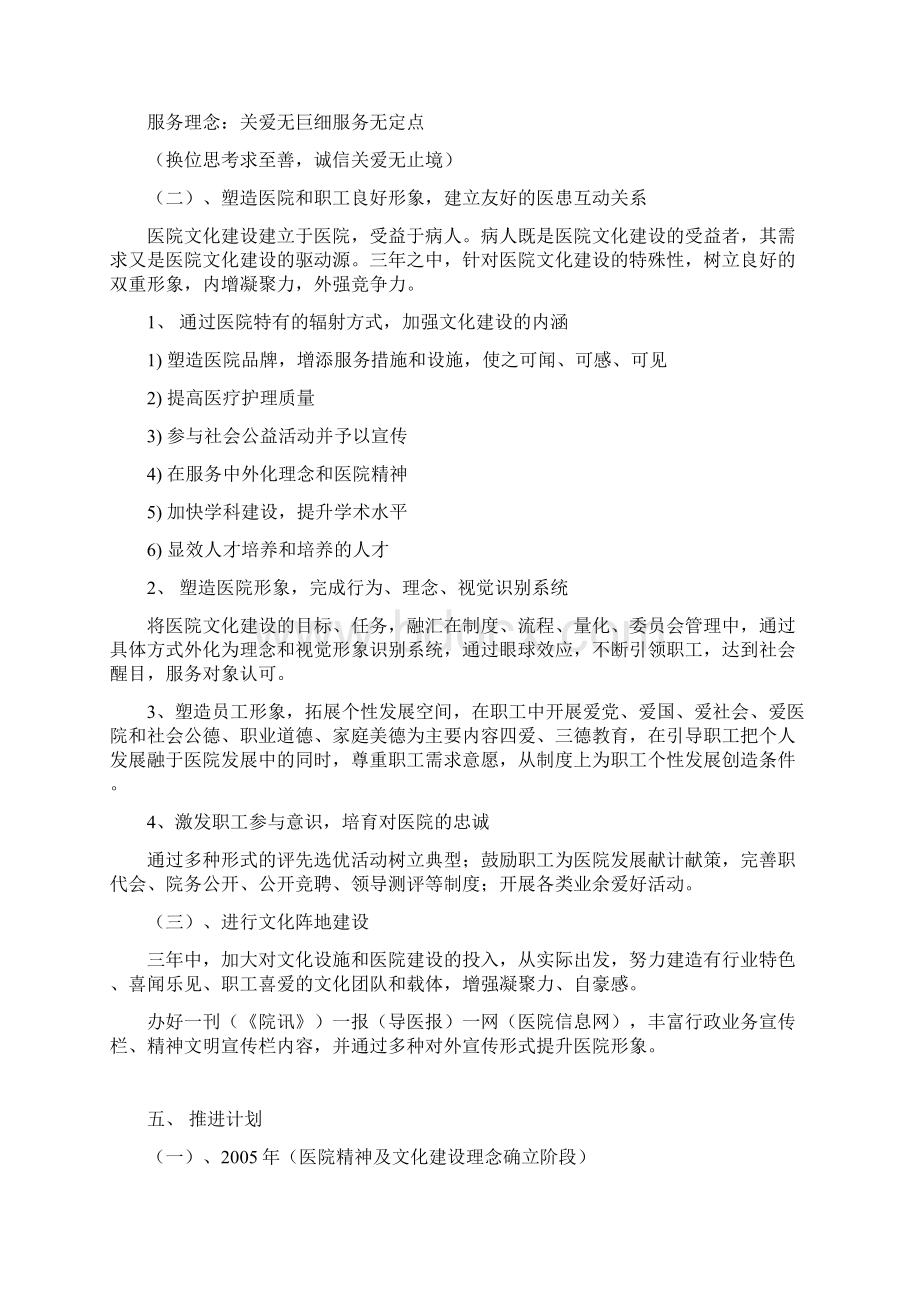 医院文化建设规划范文大全Word文档格式.docx_第3页