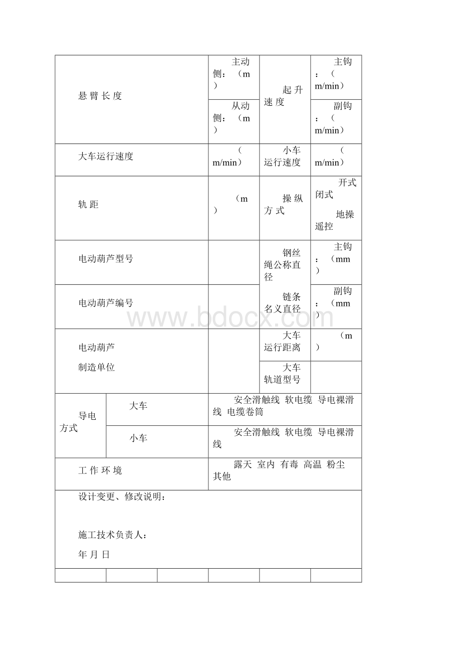 桥门式起重机施工过程自检报告Word文档格式.docx_第3页