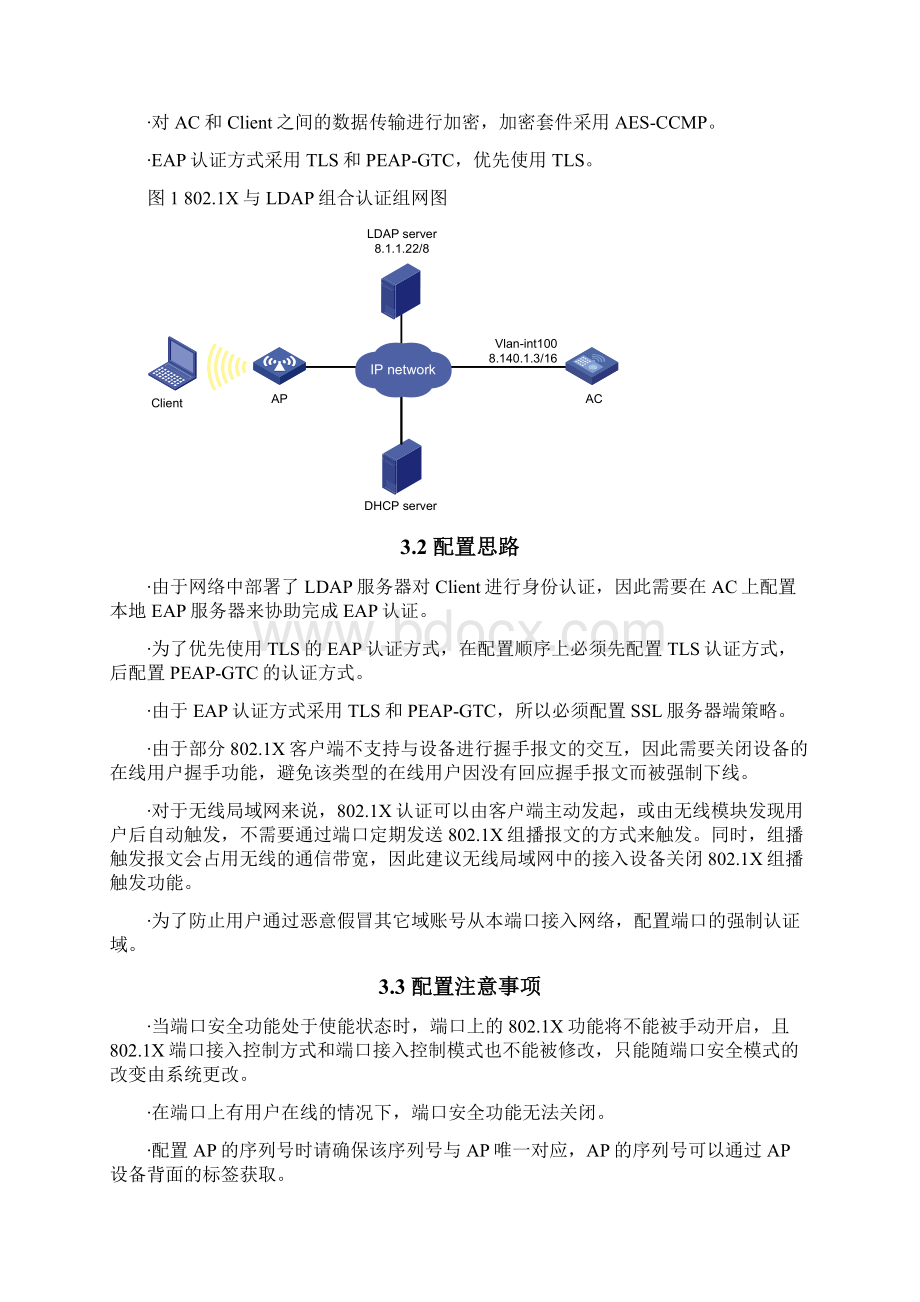 048021X与LDAP组合认证典型配置举例Word格式文档下载.docx_第2页