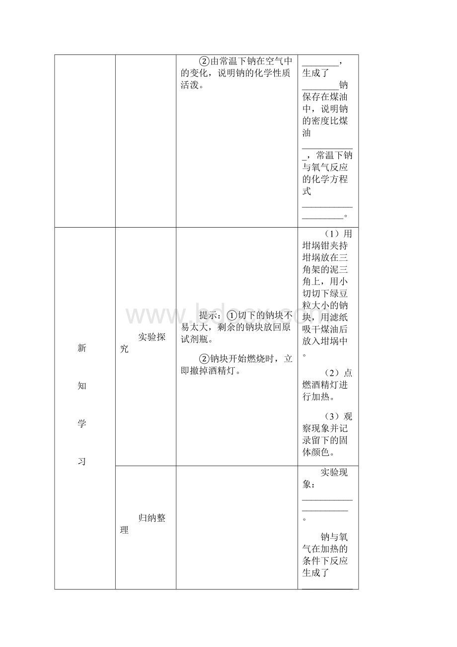 人教版化学必修1教案第三章精华版.docx_第3页