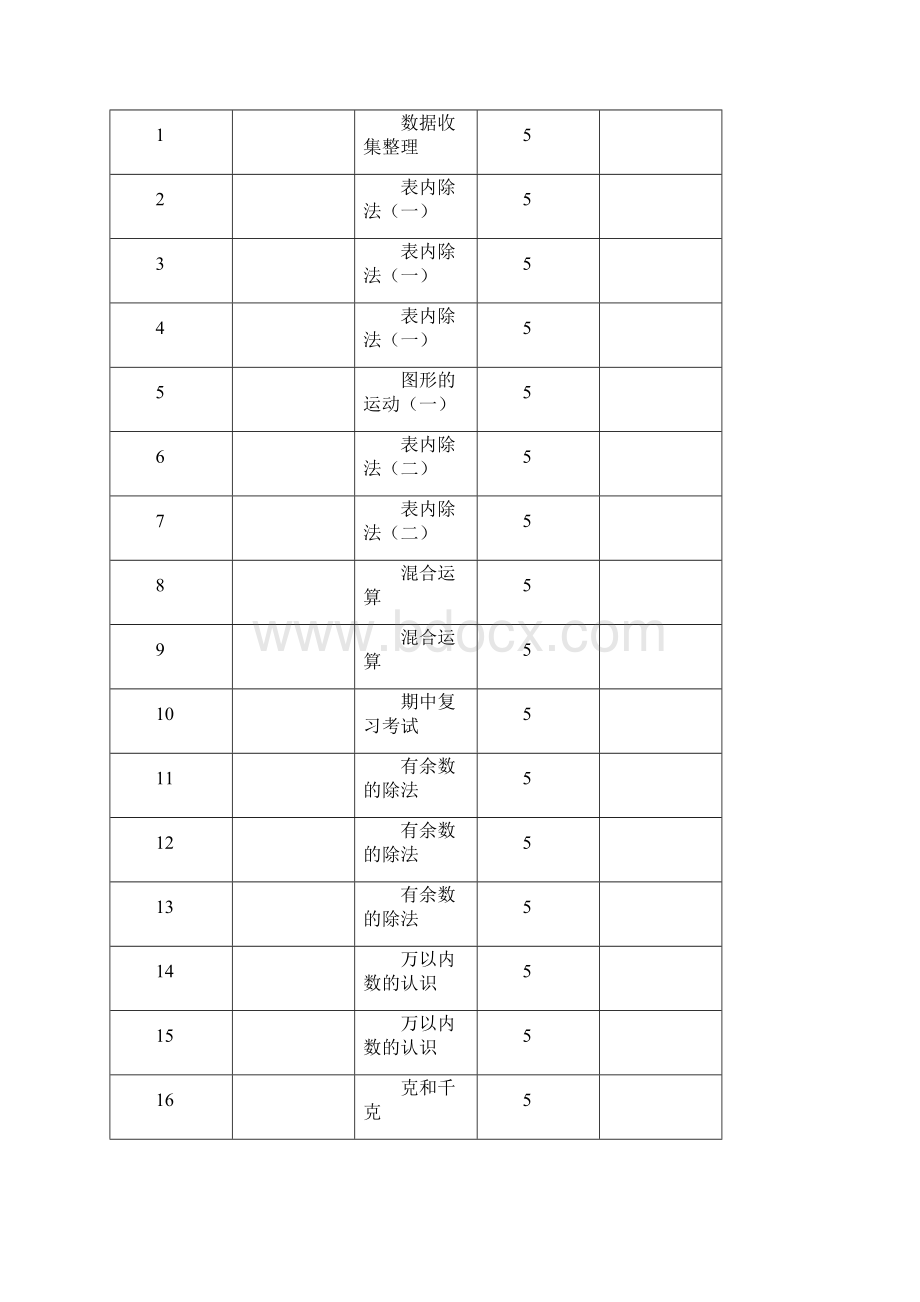 春人教版二年级数学下册全册教案.docx_第3页